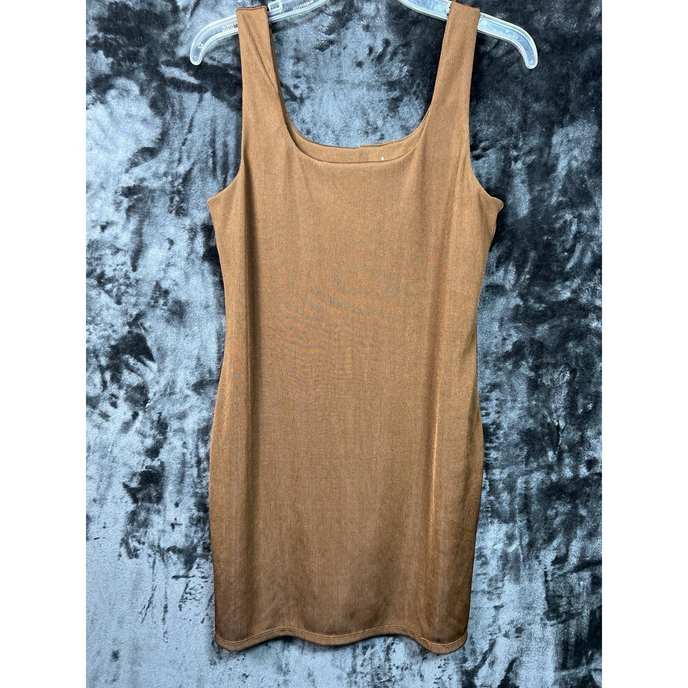 a new day woman's medium dress‎ brown Mini RN 17730 Sleeveless Casual Club
